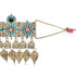 Head dress ornament, gilded silver & glass beads 38 x 20 cm - The Nomads Tent